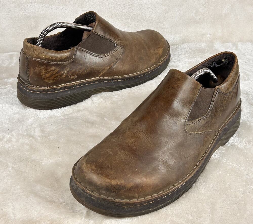 Dr. Doc Martens Shoes Men's Sz 10 Brown Orson Comfort Leather Loafers Preppy